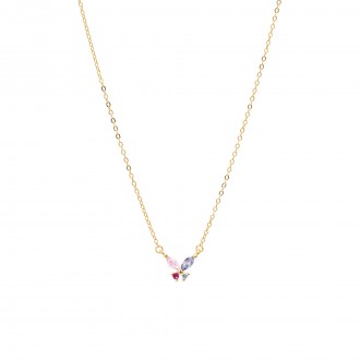 SILVER NECKLACE WITH BUTTERFLY
