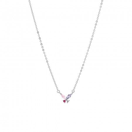 SILVER NECKLACE WITH BUTTERFLY
