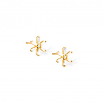 FLOWER SILVER EARRINGS
