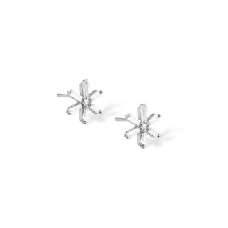 FLOWER SILVER EARRINGS FLOWER SILVER EARRINGS