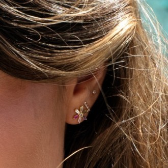 FLOWER SILVER EARRINGS FLOWER SILVER EARRINGS