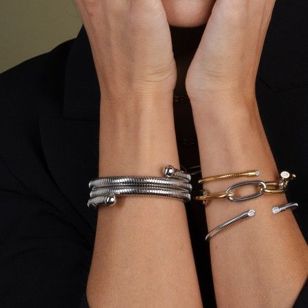 STEEL TRIPLE BRACELET