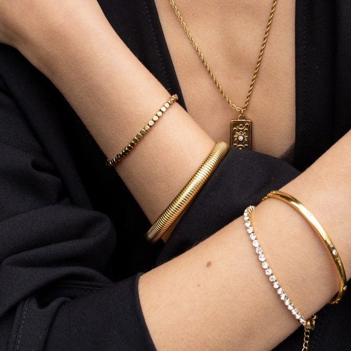 PULSERA CUBOS DE ACERO