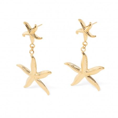 STEEL STARFISH EARRINGS