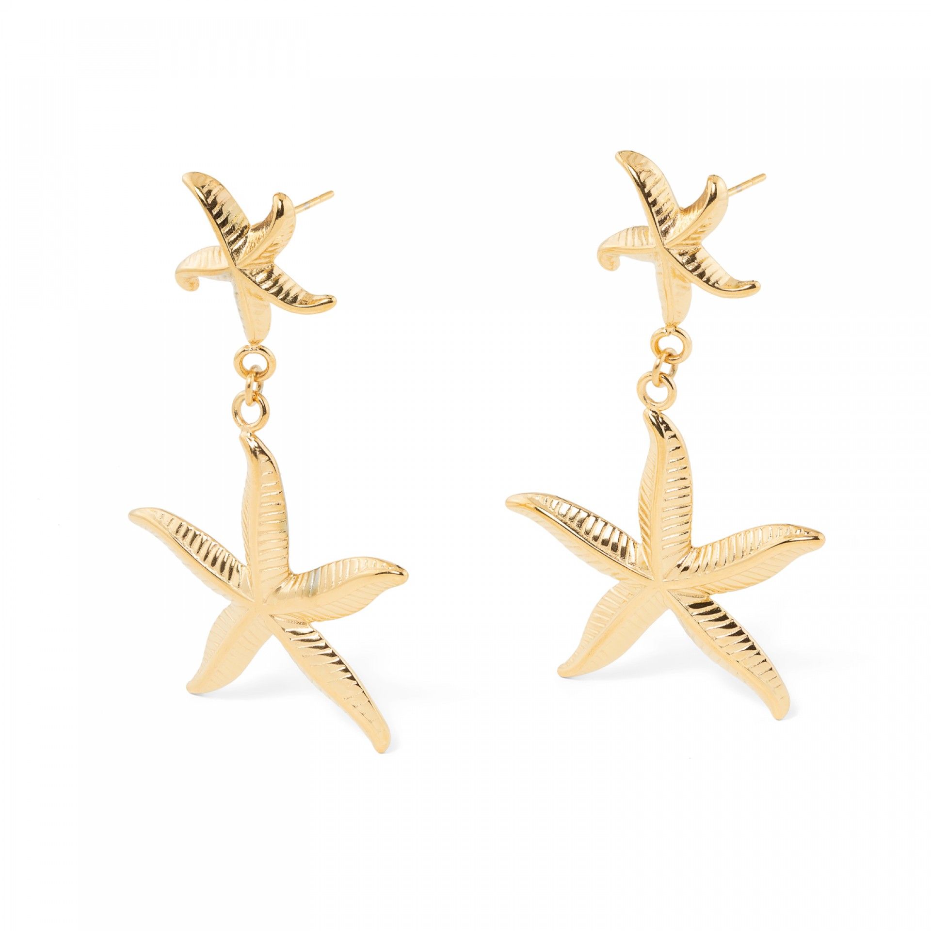 BRINCOS AÇO ESTRELAS DO MAR