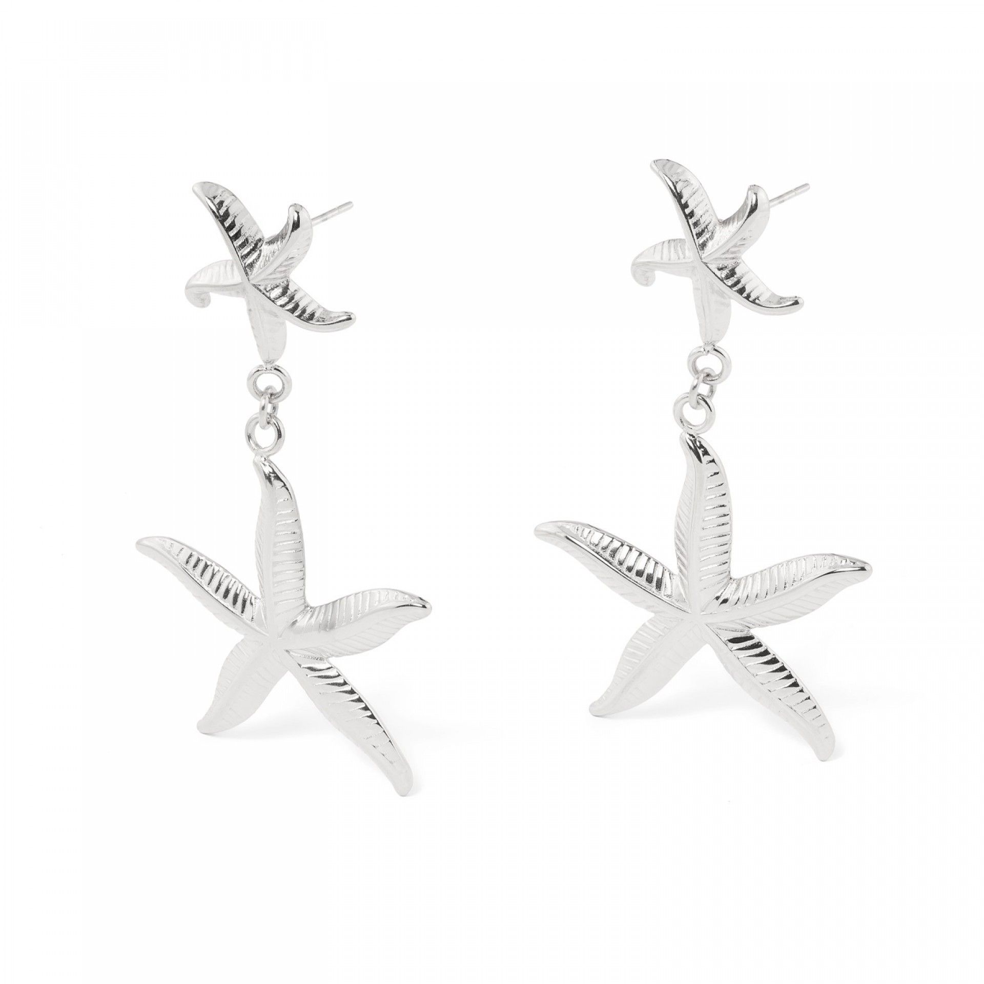 BRINCOS AÇO ESTRELAS DO MAR