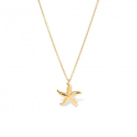 STEEL NECKLACE WITH STARFISH