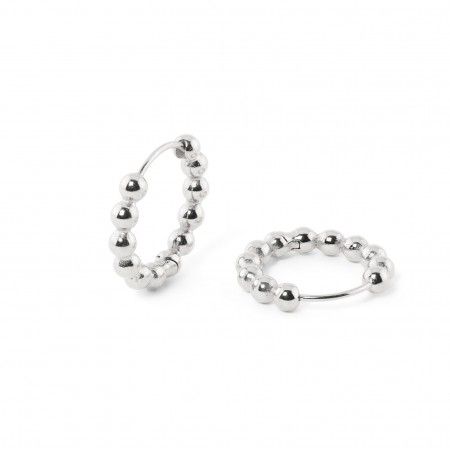 STEEL BEADS HOOPS