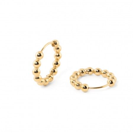 STEEL BEADS HOOPS