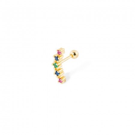 SILVER PIERCING WITH ZIRCONS