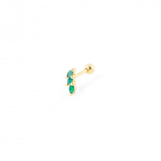 SILVER PIERCING WITH ZIRCONS