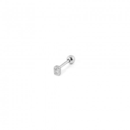 SILVER PIERCING WITH ZIRCON