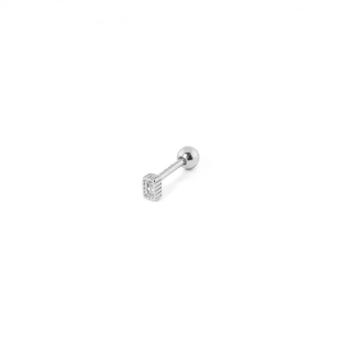 SILVER PIERCING WITH ZIRCON