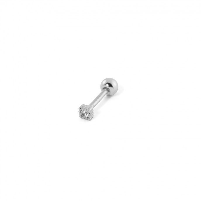 SILVER PIERCING WITH ZIRCON