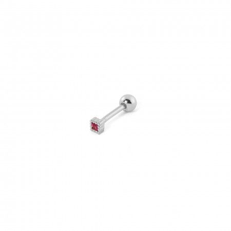 SILVER PIERCING WITH ZIRCON