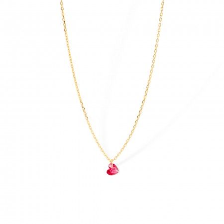 SILVER NECKLACE WITH HEART