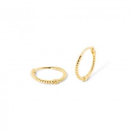 SILVER TWISTED HOOPS