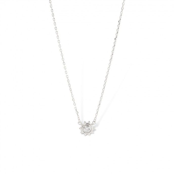 SILVER NECKLACE WITH SUN