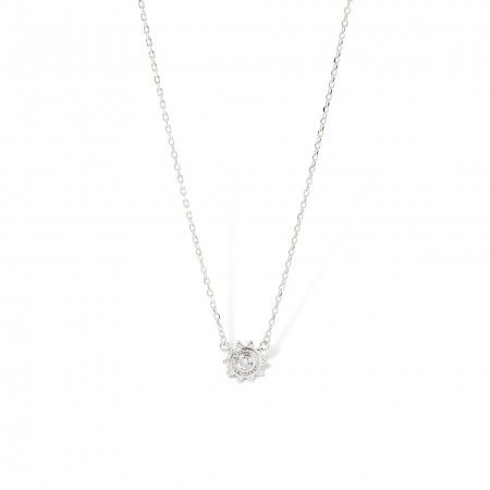 SILVER NECKLACE WITH SUN