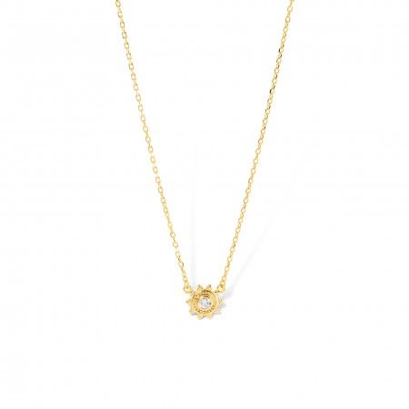 SILVER NECKLACE WITH SUN