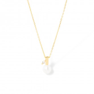 SILVER NECKLACE WITH PEARL