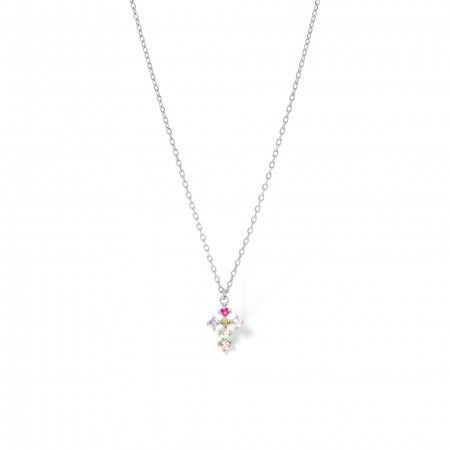 SILVER NECKLACE WITH CROSS