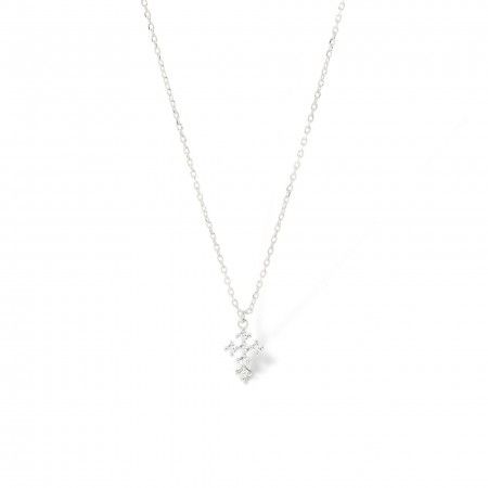 SILVER NECKLACE WITH CROSS