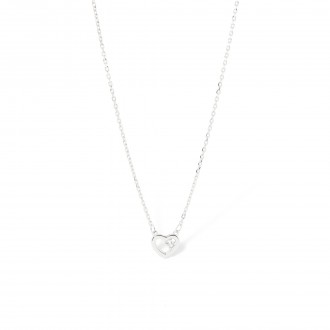 SILVER NECKLACE WITH HEART