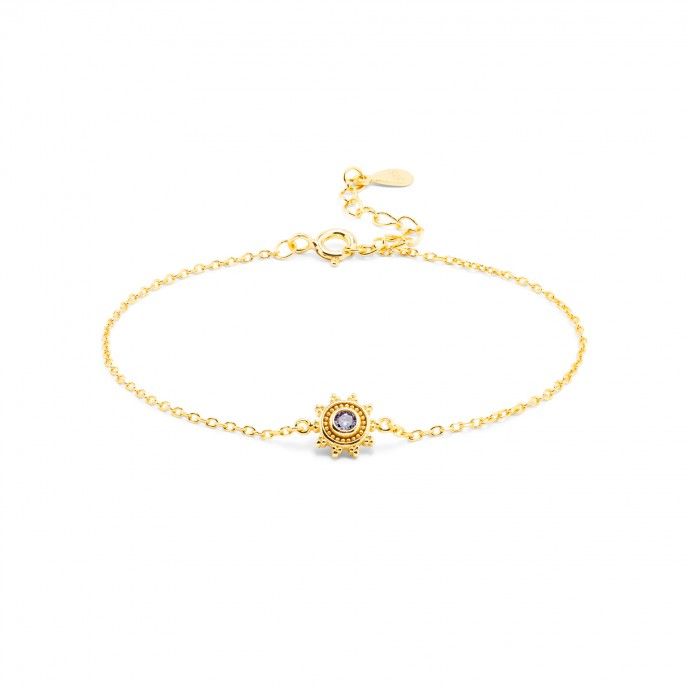 SILVER BRACELET WITH SUN