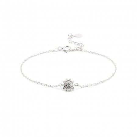 SILVER BRACELET WITH SUN