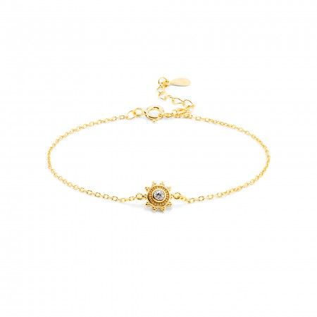 SILVER BRACELET WITH SUN