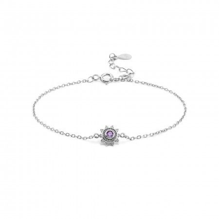 SILVER BRACELET WITH SUN