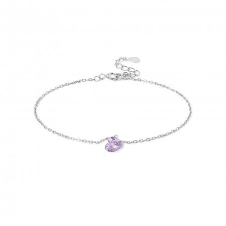 SILVER BRACELET WITH HEART