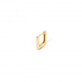 SILVER SQUARE HOOP