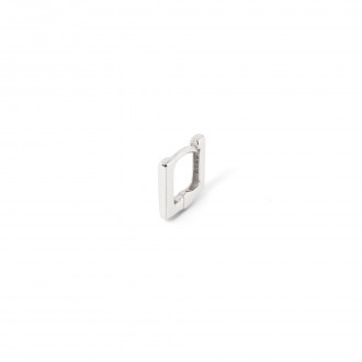 SILVER SQUARE HOOP
