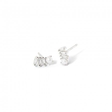 SHINY SILVER EARRINGS