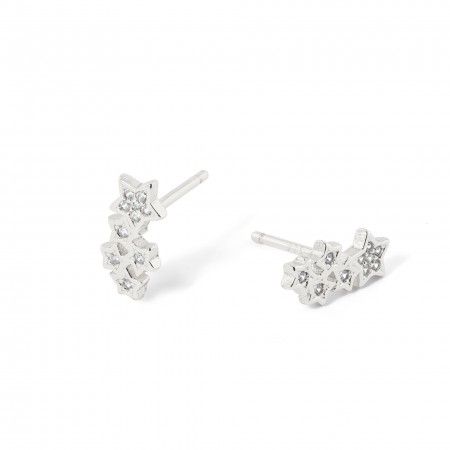 SILVER STARS EARRINGS