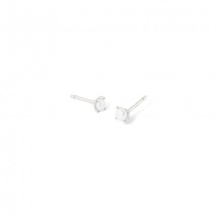 SILVER EARRINGS WITH PEARL