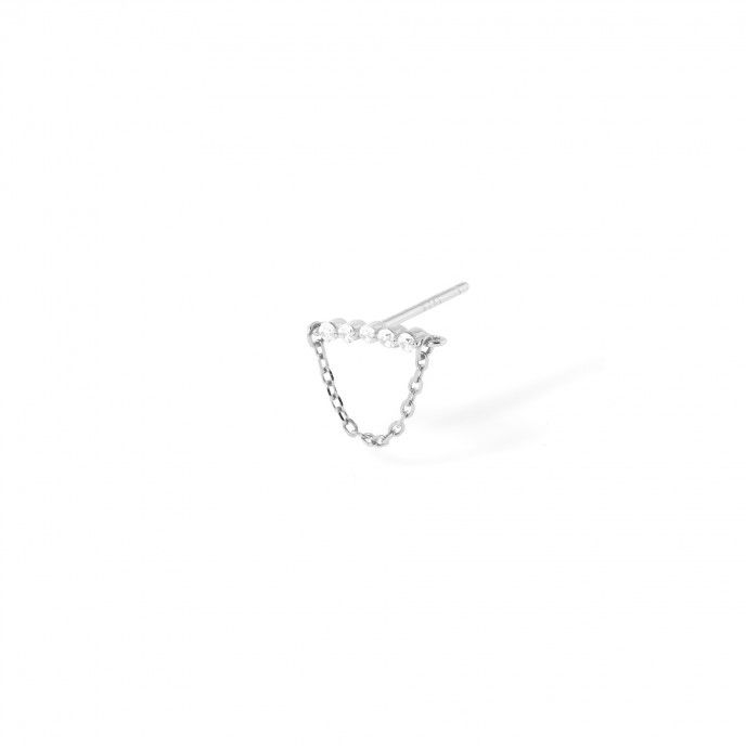 SILVER EARRING WITH CHAIN