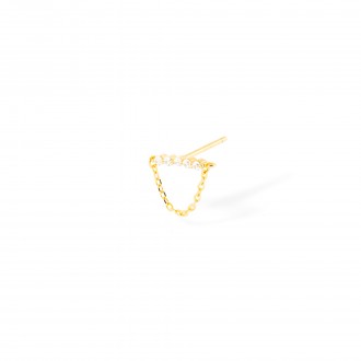 SILVER EARRING WITH CHAIN