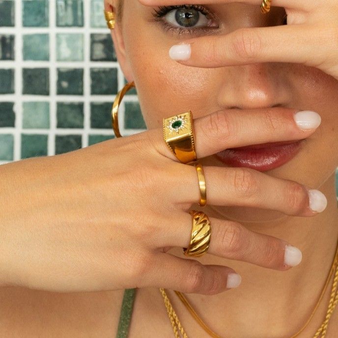 SUN STEEL RING
