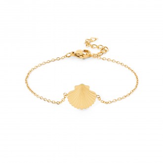STEEL BRACELET WITH SHELL