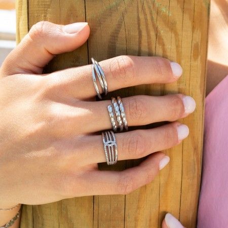 CROSS STEEL RING