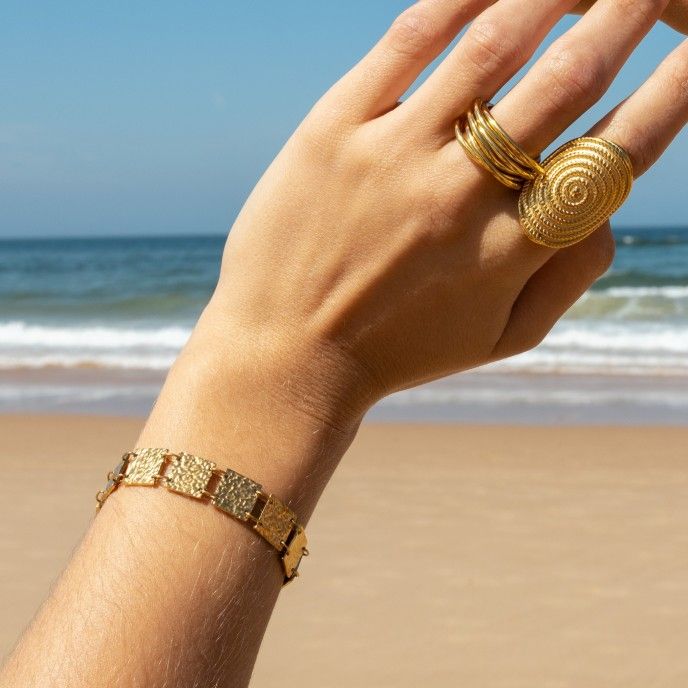 PULSERA PLACAS DE ACERO