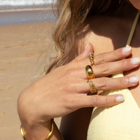 ANILLO HOJAS DE ACERO