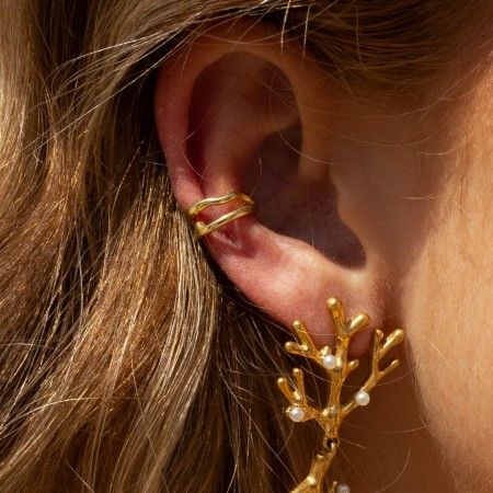 SILVER DOUBLE EAR CUFF