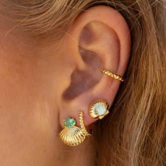 SILVER TWISTED EAR CUFF