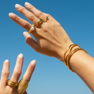 PULSERA DE ACERO CORRUGADO