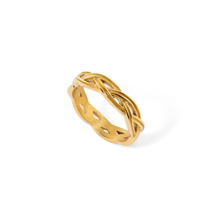 ANILLO TRENZADO DE ACERO