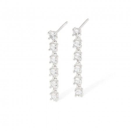 SHINY SILVER EARRINGS
